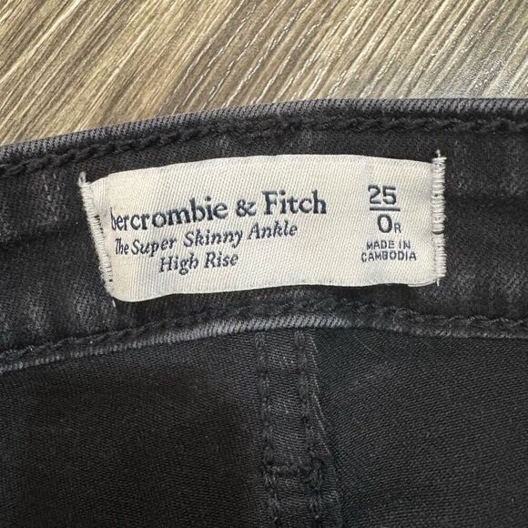 Abercrombie & Fitch the super skinny ankle high rise 0/25 R - Picture 2 of 4